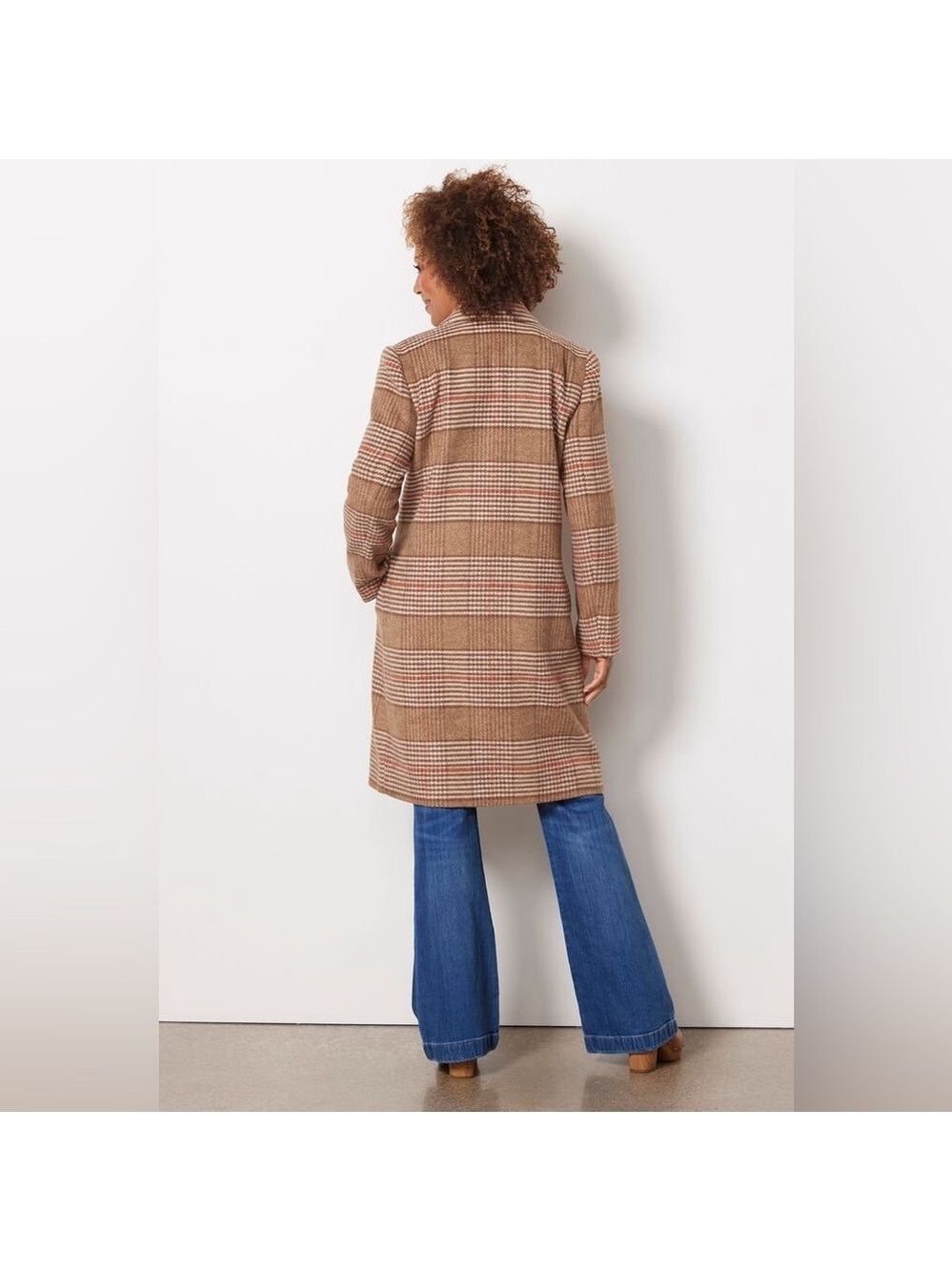 Evereve Rose Coat Brown Heavy Pea Coat Size XS NWOT - Picture 3 of 8